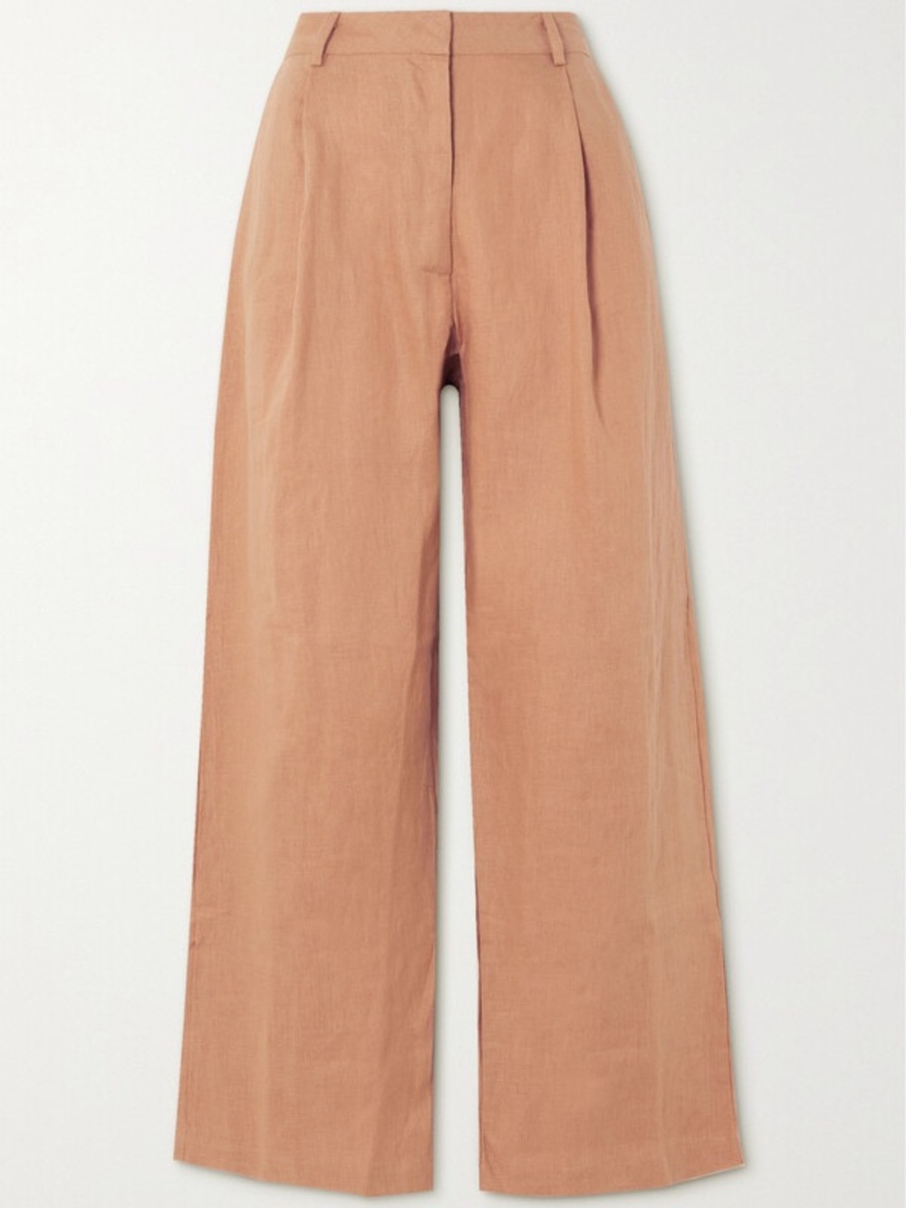 Faithfull the Brand El Toro Linen Wide-Leg Pant in Hazelnut